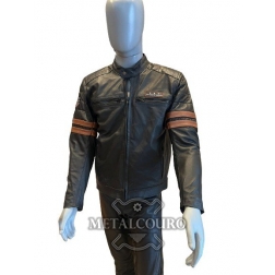 JAQUETA A-1 MASCULINA EM COURO